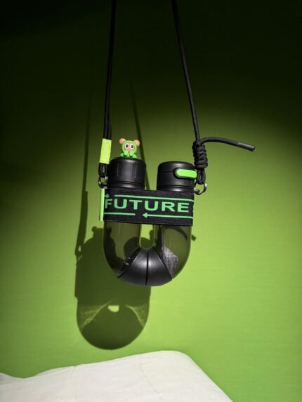 U-SHAPED WATER BOTTLE / DUAL CHAMBER OF 700 ML TRENDY WATER BOTTLE FOR KIDS